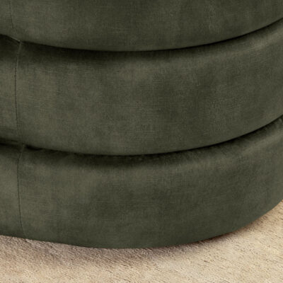 Dizajnová lavica s úložným priestorom GREEN VELVET 115 cm – štýlová lavica