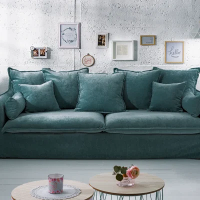 Trojmiestna pohovka HEAVEN 200 cm petrolejová