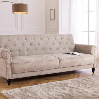 Rozkladacia pohovka MAISON BELLE 220 cm bouclé greige