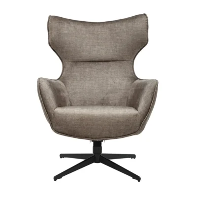 Kreslo VOGUE otočné o 360° zamatová farba taupe