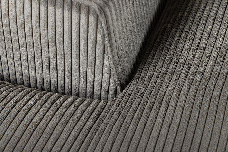 Pohovka BABYLON XXL 270 cm rebrovaná šedá – Obrázok 5