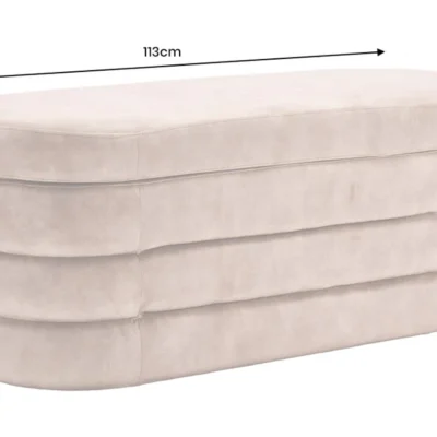 Dizajnová lavica s úložným priestorom RUST VELVET 115 cm – elegantný úložný box