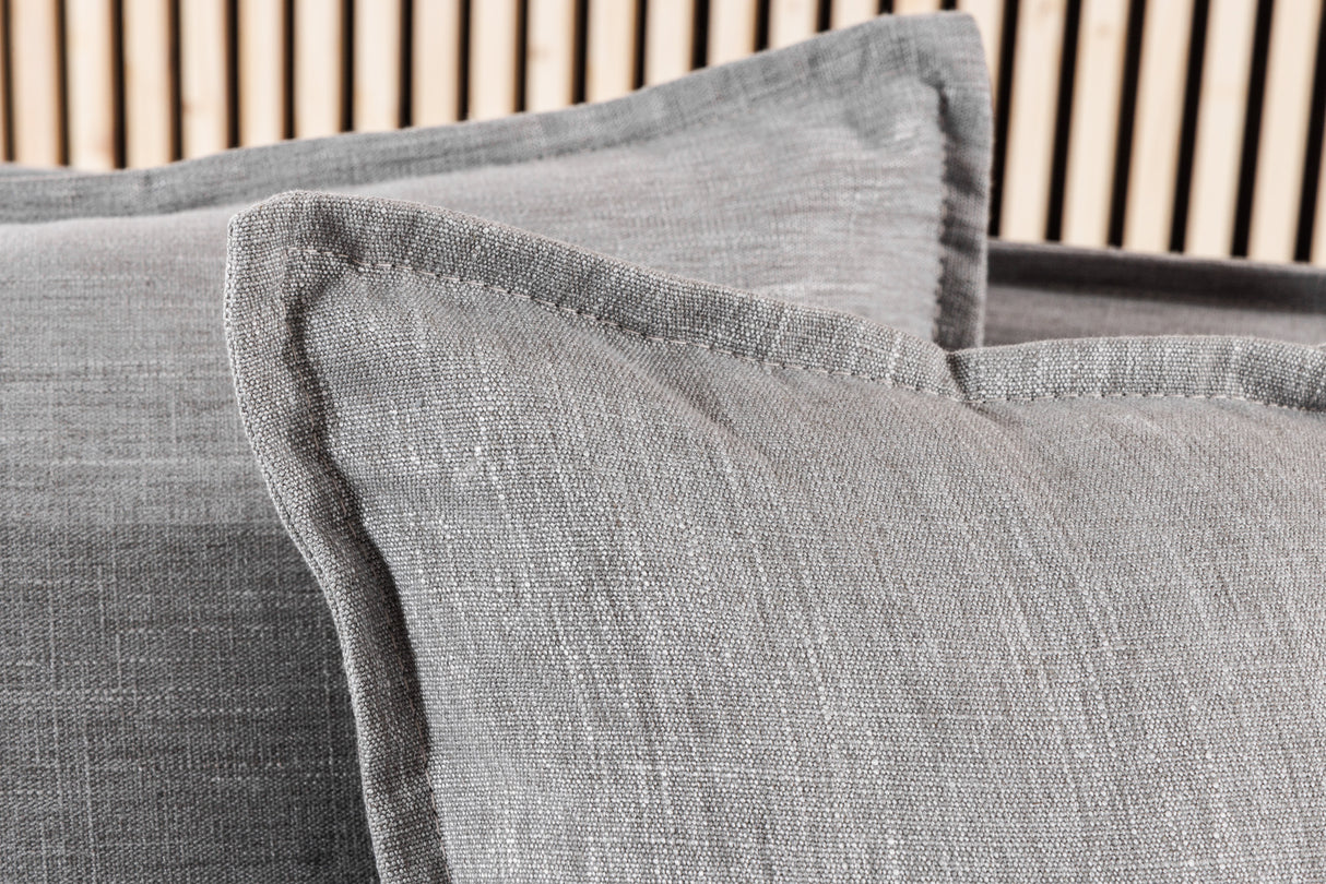 Rohová sedačka HEAVEN 255 cm ľanová látka sivá – Obrázok 4