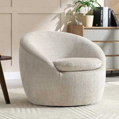 Kreslo ALPINE otočné o 360° béžová