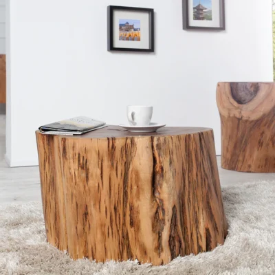 Príručný stolík PURE 30 cm masívne akáciové drevo