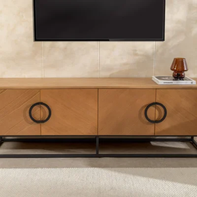 Televízny stolík Grandezza 180 cm v dekóre dubového dreva