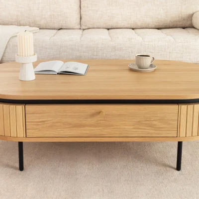 Konferenčný stolík Atelier 120 cm v dekóre prírodného dubového dreva