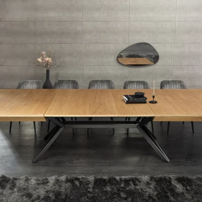 Jedálenský stôl GIANT 180-320 cm dubové drevo