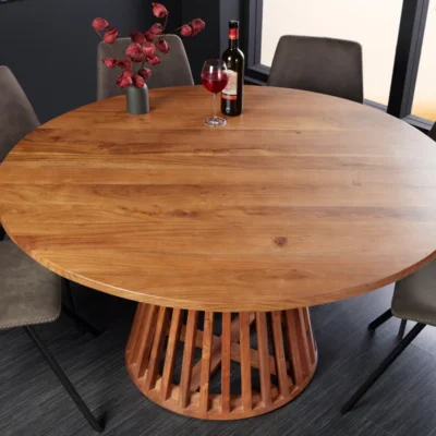 Jedálenský stôl MAISON JADE 140 cm masívne akáciové drevo