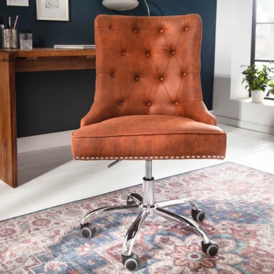 Kancelárska stolička VICTORIAN svetlohnedá