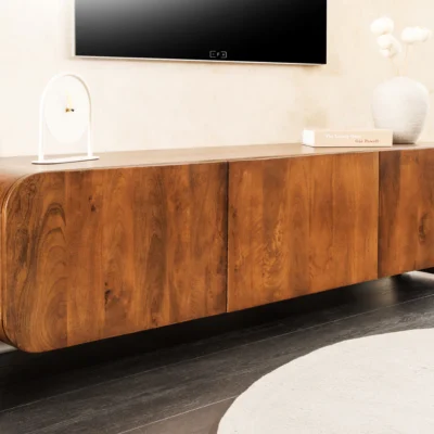 Televízny stolík Brasil 160 cm z mangového dreva v hnedom odtieni