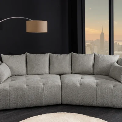 Pohovka ROYAL 295 cm XXL bouclé šedá