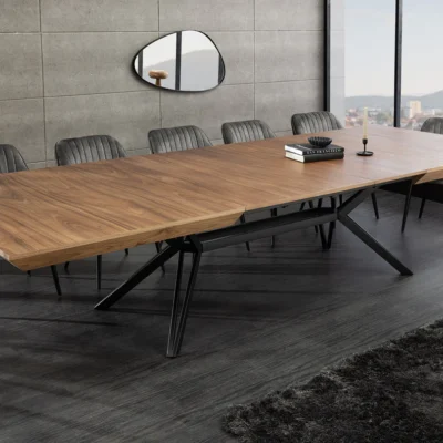 Jedálenský stôl GIANT 180-320 cm orechové drevo