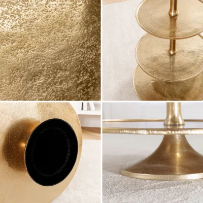 Etažérka ABSTRACT 150 cm zlatá