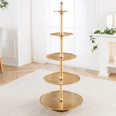 Etažérka ABSTRACT 150 cm zlatá