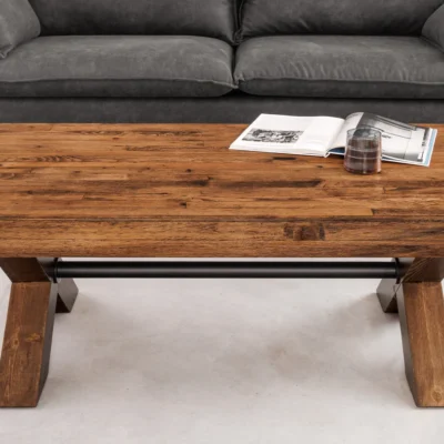 Konferenčný stolík GOLIATH 110 cm – prírodná borovica