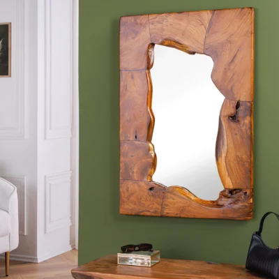 Zrkadlo MOSAIC 90 cm z masívneho teakového dreva