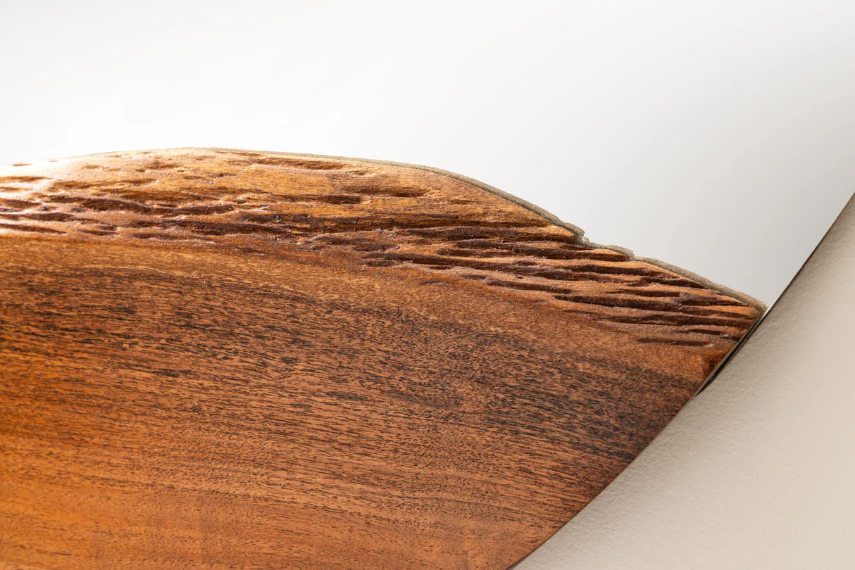 Zrkadlo EDGE 100 cm z akáciového dreva – Obrázok 5