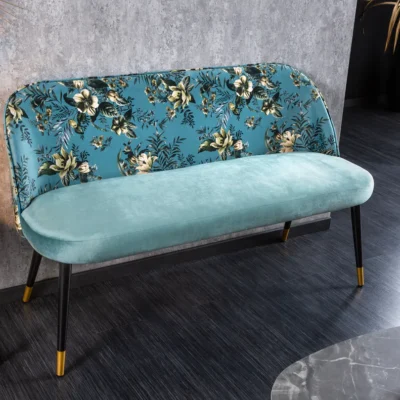 Lavica BOUTIQUE 130 cm tyrkysová