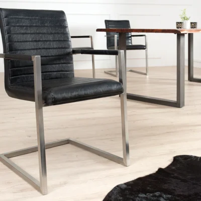 Dizajnová stolička LOFT I čierna