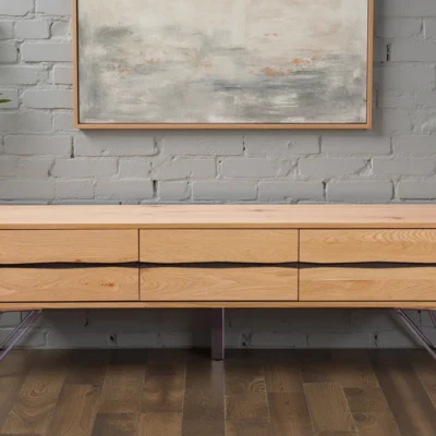 TV komoda Living Edge s dĺžkou 160 cm z dubového dreva