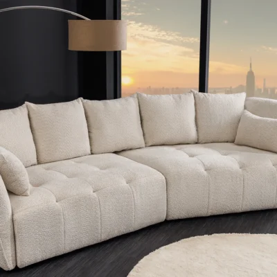 Pohovka ROYAL 295 cm XXL bouclé béžová