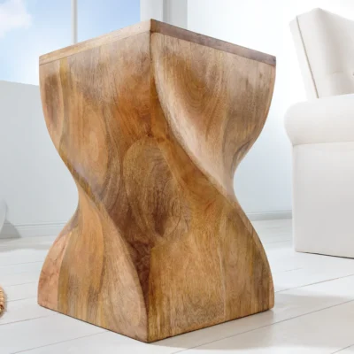 Príručný stolík TWIST 45 cm mangové drevo