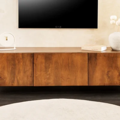 Televízny stolík Brasil 160 cm z mangového dreva v hnedom odtieni