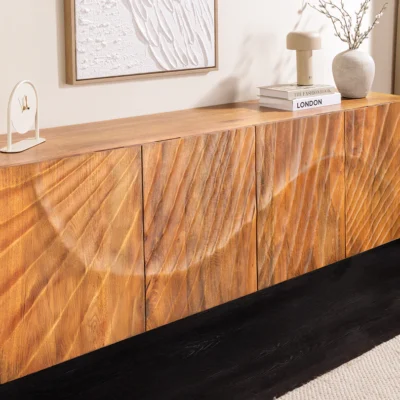 Komoda Scorpion 180 cm z mangového dreva v hnedom prevedení