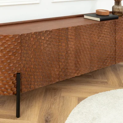 Komoda Adlon 180 cm z mangového dreva v hnedom prevedení