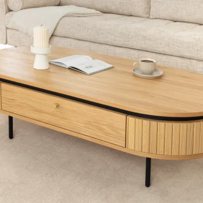 Konferenčný stolík Atelier 120 cm v dekóre prírodného dubového dreva