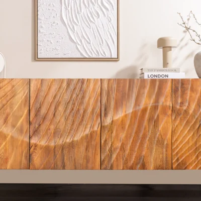 Komoda Scorpion 180 cm z mangového dreva v hnedom prevedení