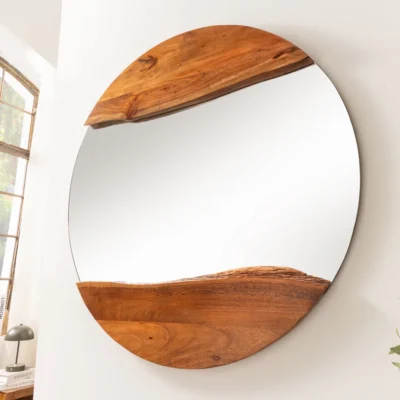 Zrkadlo EDGE 100 cm z akáciového dreva