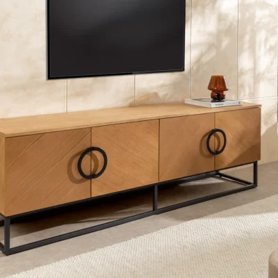 Televízny stolík Grandezza 180 cm v dekóre dubového dreva