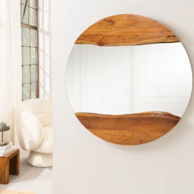 Zrkadlo EDGE 100 cm z akáciového dreva