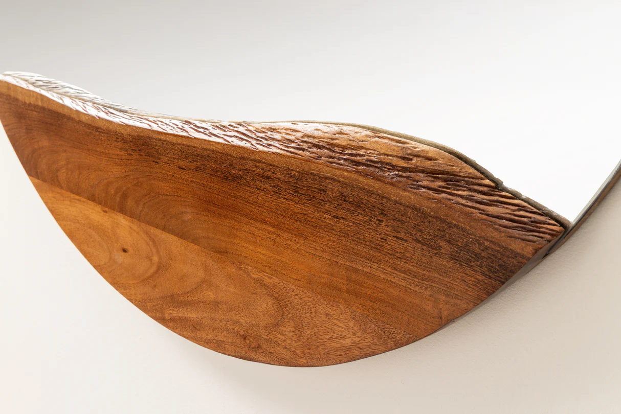 Zrkadlo EDGE 100 cm z akáciového dreva – Obrázok 4