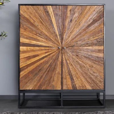 Vysoká komoda Barracuda 120 cm z masívneho mangového dreva