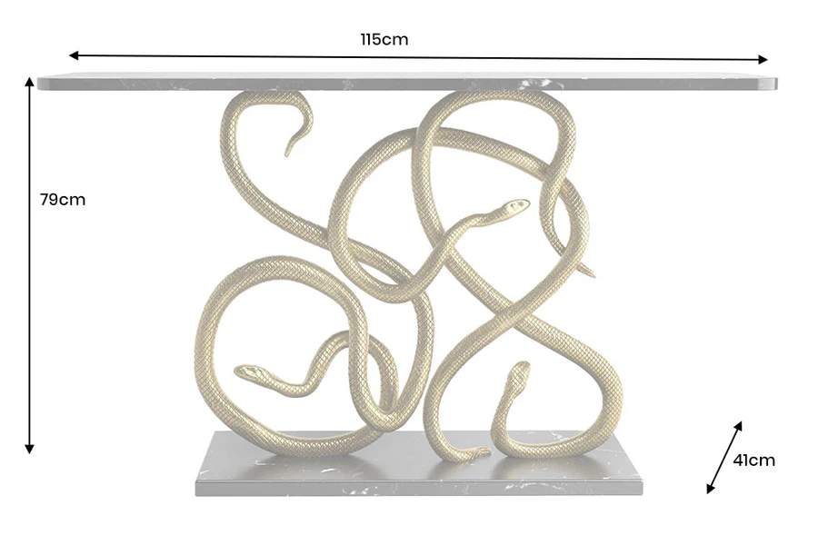 Konzolový stolík Wildlife Snake 115 cm – Obrázok 9